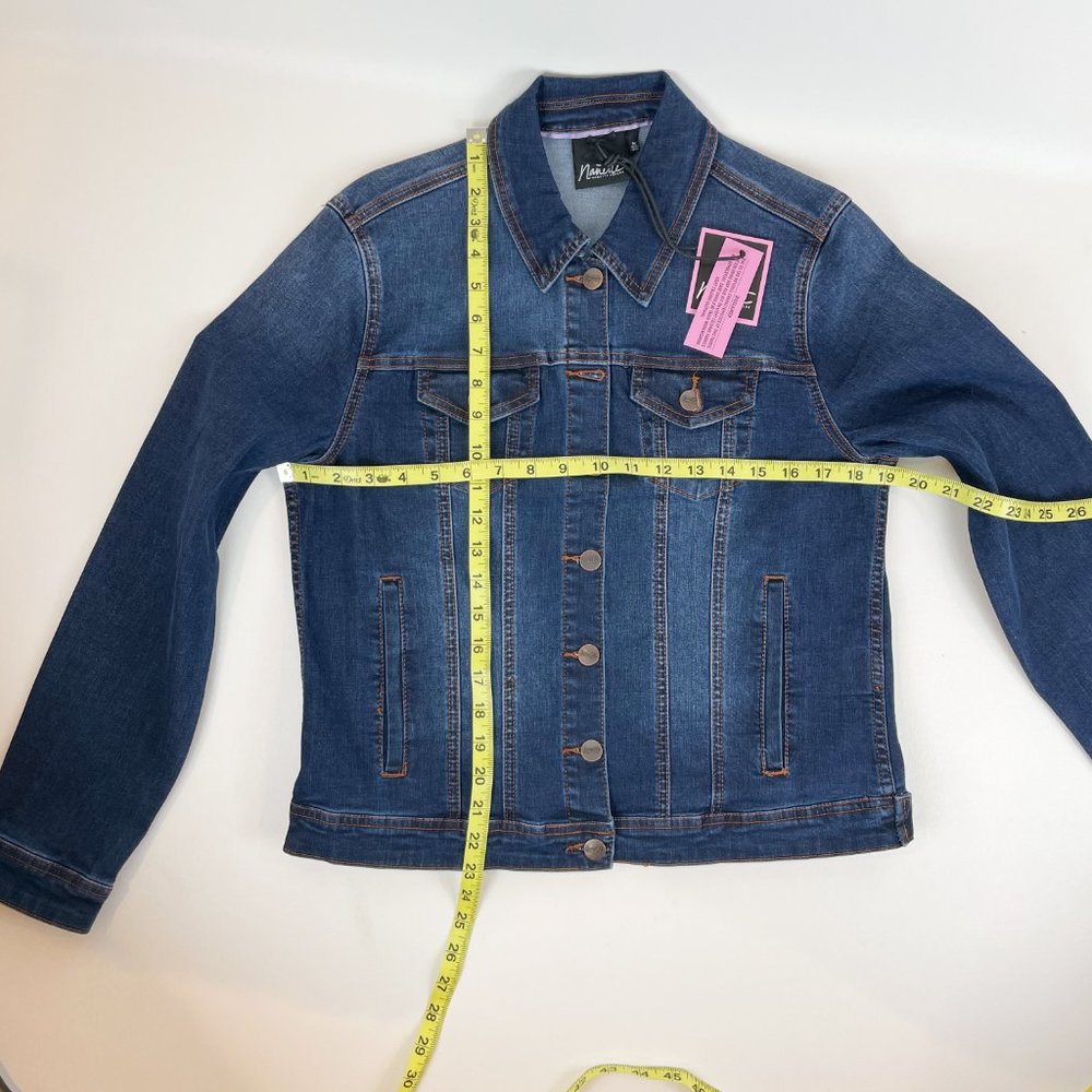 Nanette Lepore Denim Jacket M Fiona Wash - Picture 4 of 8